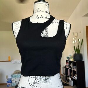 SHEIN asymmetrical cropped tank